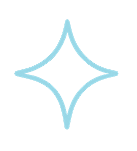 Un petit logo bleueté d'une étoile élégante